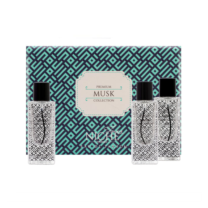 Faiz Niche Premium Musk Collection For Unisex Eau De Parfum 60ML*3 Set